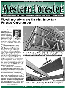 Cover of Western Forester Oct/Nov/Dec 2018 issue