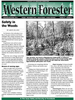 Cover of Western Forester Nov/Dec 2016 issue Safety and Security on Forestlands