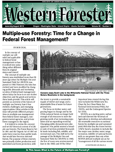 Cover of Western Forester June/July/August 2015 issue
