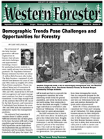 Cover of September/October 2013 Western Forester issue